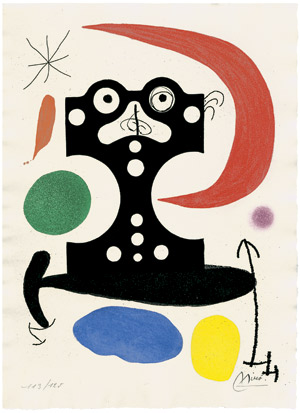 Lot 8335, Auction  102, Miró, Joan, Monument à Christophe Colomb et à Marcel Duchamp