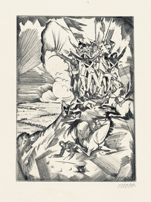 Lot 8368, Auction  102, Oppenheimer, Max, Zehn Radierungen zu Heinrich Heines Buch 'Le Grand'