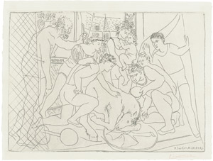 Lot 8384, Auction  102, Picasso, Pablo, Cheval mourant
