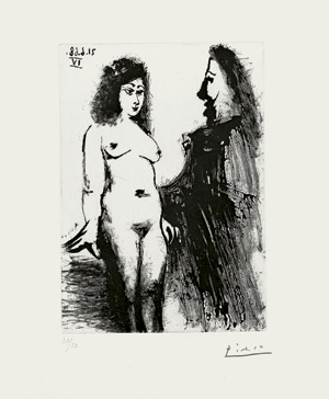 Lot 8392, Auction  102, Picasso, Pablo, Jeune prostituée et "mousquetaire"