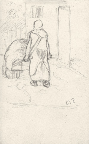 Lot 8393, Auction  102, Pissarro, Camille, Bäuerin mit Schubkarre