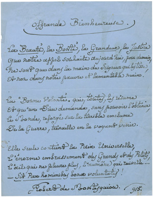 Lot 2573, Auction  103, Montesquiou, Robert de, Signiertes Gedichtmanuskript