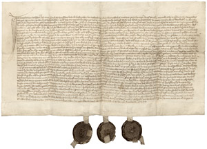 Lot 2692, Auction  103, Kaufbrief Hofen 1441, Urkunde des Wygelos vom Wolfstein