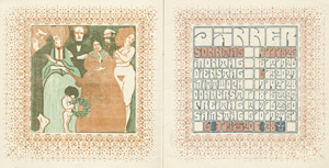 Lot 3843, Auction  103, Ver Sacrum, Kalender 1903