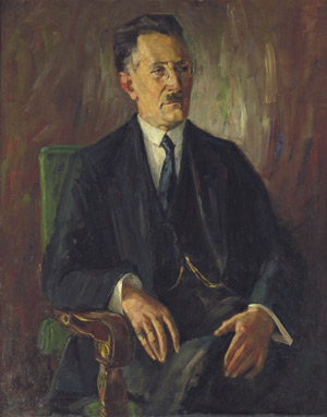 Lot 3867, Auction  103, Weiß, Emil Rudolf, Porträt eines sitzenden Herren. Öl. 1927