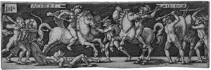 Lot 5015, Auction  103, Beham, Hans Sebald, Achilles und Hektor; Griechen und Trojaner