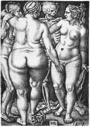 Lot 5016, Auction  103, Beham, Hans Sebald, Der Tod und die drei nackten Frauen