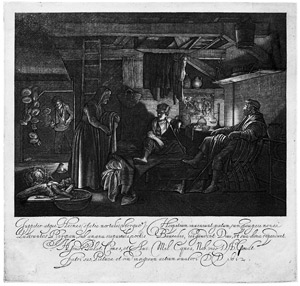 Lot 5113, Auction  103, Goudt, Hendrik, Jupiter und Merkur in der Hütte von Philemon und Baucis