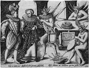 Lot 5165, Auction  103, Niederländisch, um 1620. Allegorische Darstellung mit Teufeln