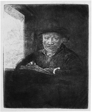 Lot 5186, Auction  103, Rembrandt Harmensz. van Rijn, Selbstbildnis am Fenster