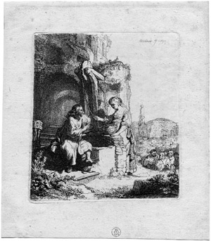 Lot 5195, Auction  103, Rembrandt Harmensz. van Rijn, Christus und die Samariterin