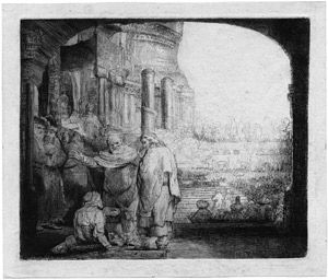 Lot 5200, Auction  103, Rembrandt Harmensz. van Rijn, Petrus und Johannes an der Pforte