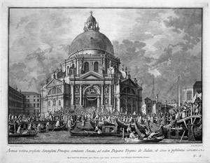 Lot 5283, Auction  103, Brustolon, Giovanni Battista,  Der Doge besucht Santa Maria della Salute