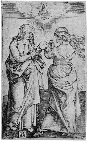 Lot 5626, Auction  103, Dürer, Albrecht, Die hl. Anna und Maria mit dem Kinde, stehend