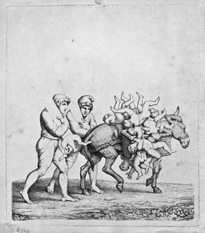 Lot 5815, Auction  103, Tischbein, Johann Heinrich Wilhelm, Der Esel dient der Kunst