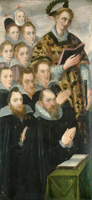 Lot 6001, Auction  103, Süddeutsch, 2. Hälfte 16. Jh. Der hl. Laurentius mit Stiftern