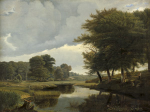 Lot 6103, Auction  103, Gurlitt, Louis, Teichlandschaft bei Silkeborg in Dänemark