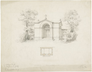 Lot 6346, Auction  103, Busse, Carl Ferdinand, Das Mausoleum der Grafen von der Goltz in Charlottenburg, Berlin. 