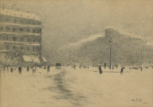 Lot 6359, Auction  103, Cate, Siebe Johannes ten, La neige à Paris (Avenue de la République)