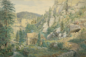 Lot 6403, Auction  103, Deutsch, 1876. Die Ziegenmühle im Dürrkamnitzgrund