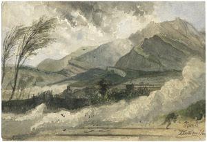 Lot 6472, Auction  103, Tetar van Elven, Pierre Henri, Steinlawine bei Bad Ragaz in Graubünden