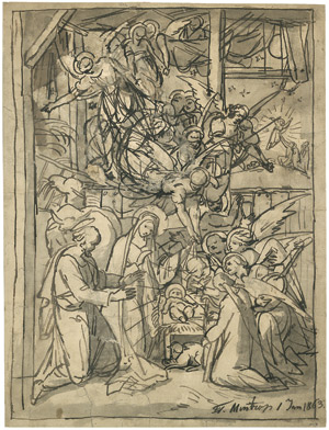 Lot 6765, Auction  103, Mintrop, Theodor, Die Geburt Christi mit Engelskonzert.