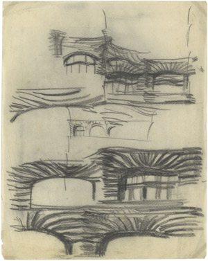 Lot 6892, Auction  103, Poelzig, Hans, Fabrik Sigmund Goeritz, Chemnitz, Fassadenstudie