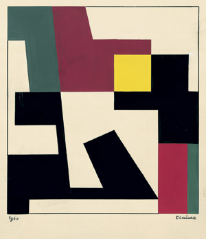 Lot 7045, Auction  103, Claisse, Geneviève, Geometrische Komposition