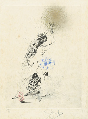 Lot 7058, Auction  103, Dalí, Salvador, La Fille au flambeau