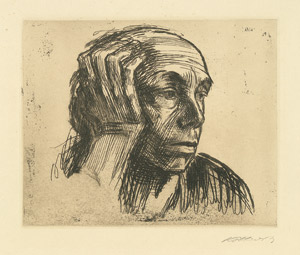 Lot 7230, Auction  103, Kollwitz, Käthe, Selbstbildnis