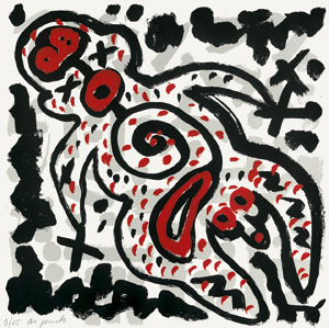 Lot 7381, Auction  103, Penck, A.R., Ohne Titel (Männliche Figur, diagonal)