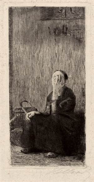 Lot 8148, Auction  103, Kollwitz, Käthe, An der Kirchenmauer