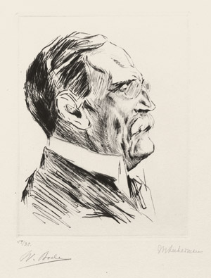 Lot 8161, Auction  103, Liebermann, Max, Portrait Geheimer Rat Bode