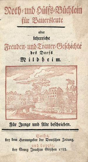 Lot 1599, Auction  104, Becker, Rudolph Zacharias, Noth- und Hülfsbüchlein
