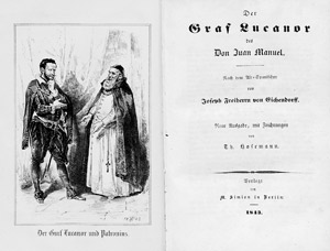 Lot 1650, Auction  104, Eichendorff, Joseph Freiherr von, Der Graf Lucanor des Don Juan Manuel