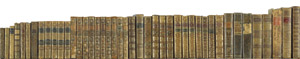 Lot 1655, Auction  104, Einbände, Konvolut von 43 Lederbänden des 18. und frühen 19. Jahrhunderts 