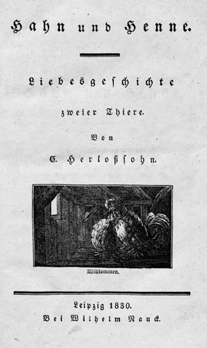 Lot 1765, Auction  104, Herloßsohn, Karl, Hahn und Henne