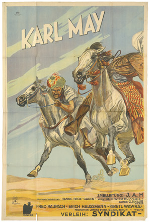 Lot 1923, Auction  104, May, Karl, Durch die Wüste. Erstes Abenteuer. Filmplakat.