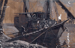 Lot 1941, Auction  104, Bergen, Claus, Auf dem Sklavenschiff. 1909 MD1