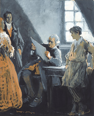 Lot 2259, Auction  104, Mühlmeister, Karl, 5 Originalentwürfe zu "Jugenderinnerungen eines deutschen Malers" Reutlingen