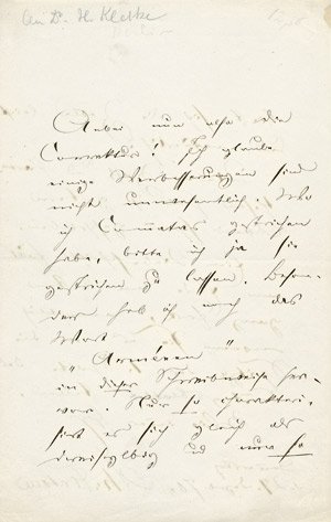 Lot 2522, Auction  104, Fontane, Theodor, Brief 1870 an Hermann Kletke