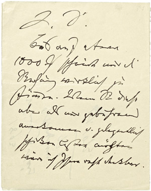 Lot 2858, Auction  104, Brahms, Johannes, Brief 1893