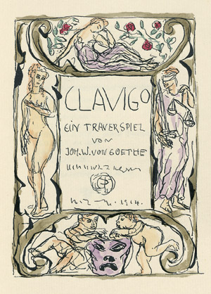 Lot 3143, Auction  104, Goethe, Johann Wolfgang von, Clavigo