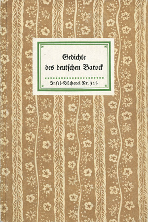 Lot 3256, Auction  104, Kayser, Wolfgang und Insel-Bücherei, Gedichte des deutschen Barock