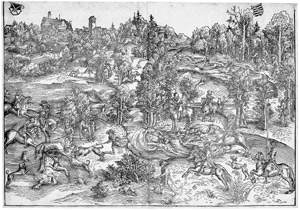 Lot 5067, Auction  104, Cranach, Lucas d. Ä., Die Hirschjagd