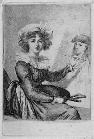 Lot 5856, Auction  104, Vivant Denon, Dominique, Bildnis der Louise-Elisabeth Vigée-Lebrun vor der Staffelei sitzend