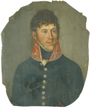 Lot 6026, Auction  104, Deutsch, um 1800. Bildnis eines jungen Herrn in Uniform