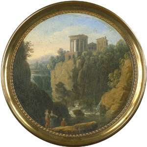 Lot 6042, Auction  104, Französisch, um 1820. Blick auf Tivoli mit dem Vestatempel