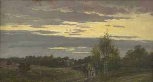 Lot 6111, Auction  104, Mühlig, Albert Ernst, Abend auf der Dresdener Heide