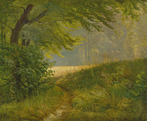 Lot 6133, Auction  104, Andersen-Lundby, Anders, Kleiner Waldpfad im Sommer